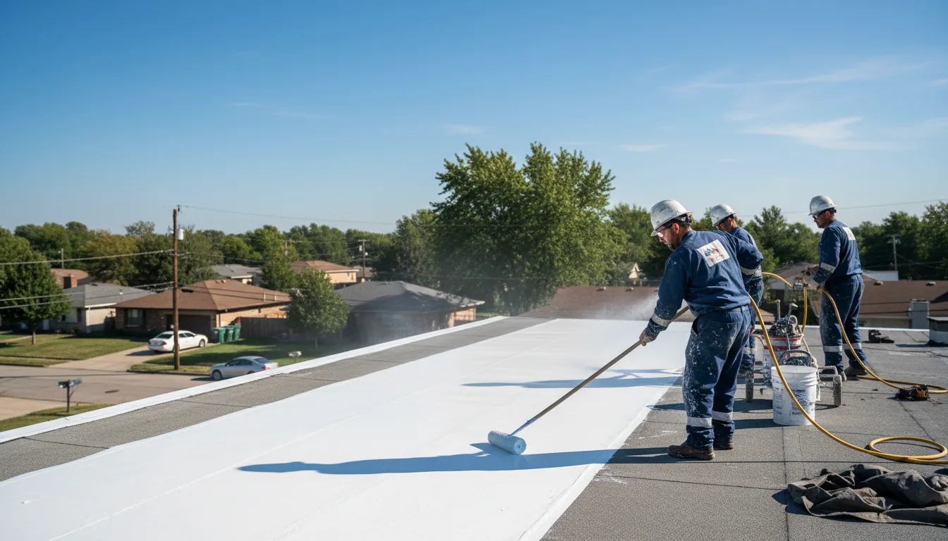 Commercial roof coating in West Kingston, RI near me